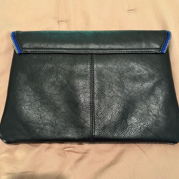 NWT Halogen Black, Blue and Gray Women's Clutch - Picture 2 of 8